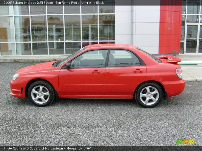San Remo Red / Anthracite Black 2006 Subaru Impreza 2.5i Sedan