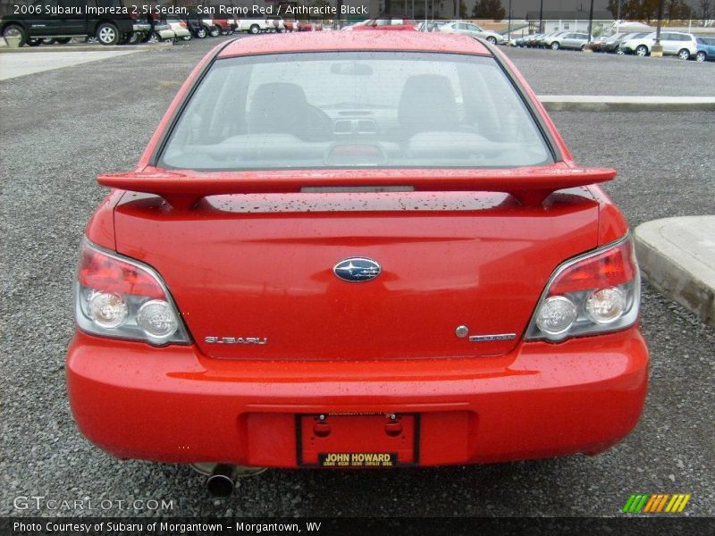 San Remo Red / Anthracite Black 2006 Subaru Impreza 2.5i Sedan