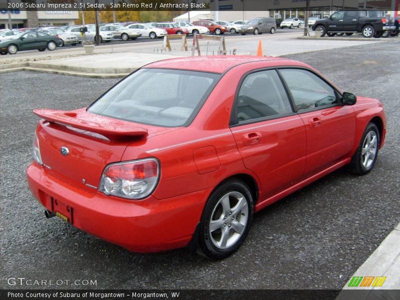 San Remo Red / Anthracite Black 2006 Subaru Impreza 2.5i Sedan