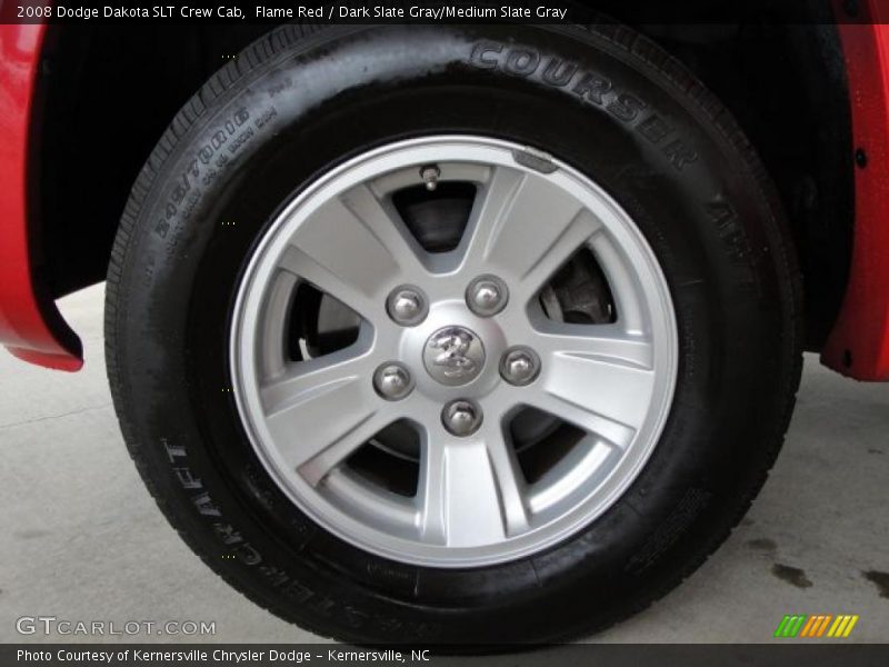 Flame Red / Dark Slate Gray/Medium Slate Gray 2008 Dodge Dakota SLT Crew Cab
