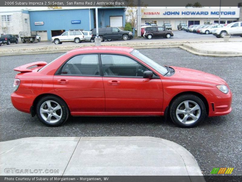 San Remo Red / Anthracite Black 2006 Subaru Impreza 2.5i Sedan