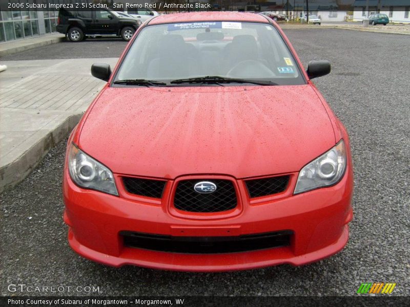 San Remo Red / Anthracite Black 2006 Subaru Impreza 2.5i Sedan