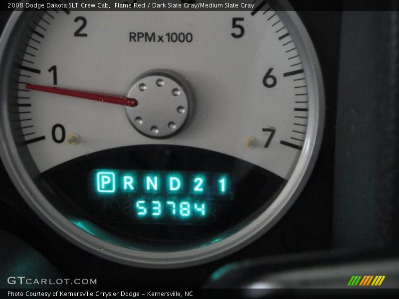 Flame Red / Dark Slate Gray/Medium Slate Gray 2008 Dodge Dakota SLT Crew Cab
