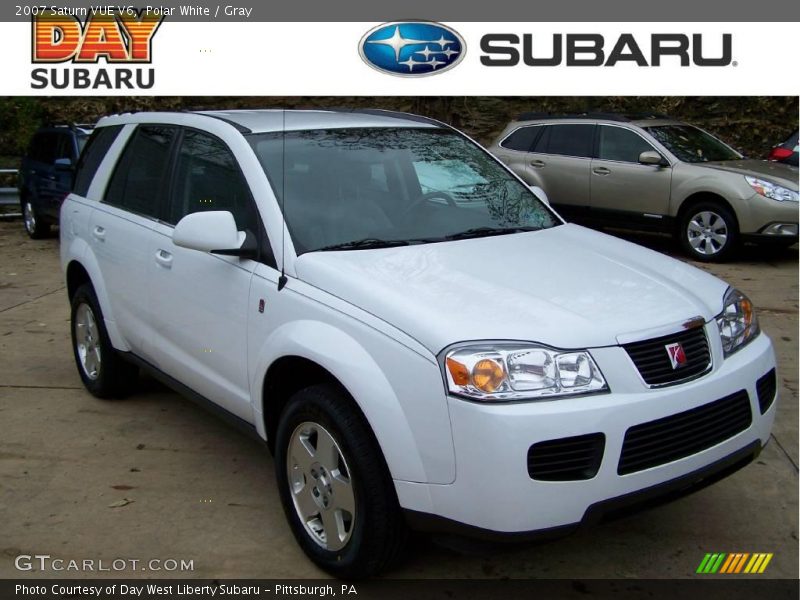 Polar White / Gray 2007 Saturn VUE V6