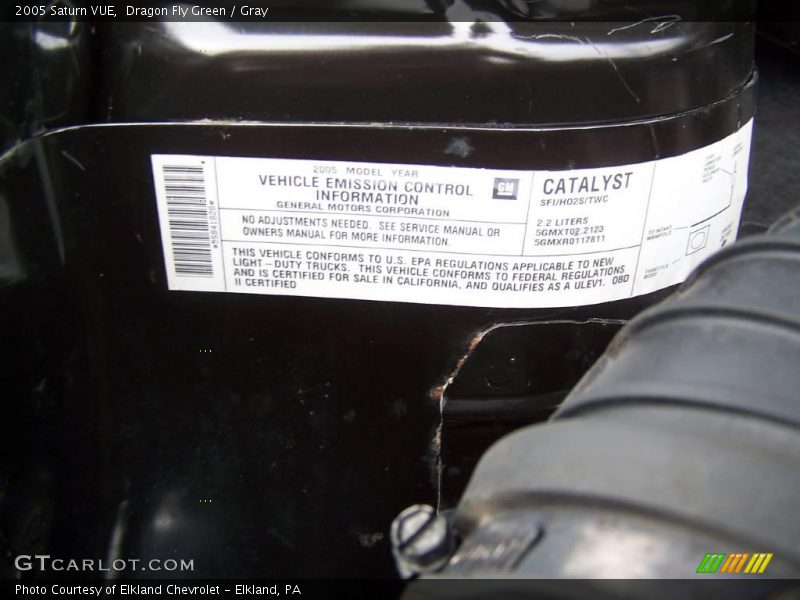 Dragon Fly Green / Gray 2005 Saturn VUE