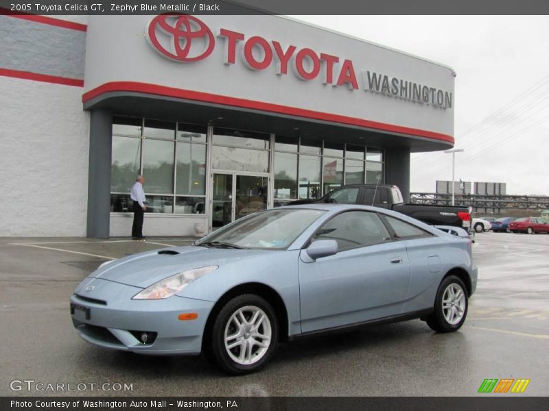 Zephyr Blue Metallic / Black 2005 Toyota Celica GT