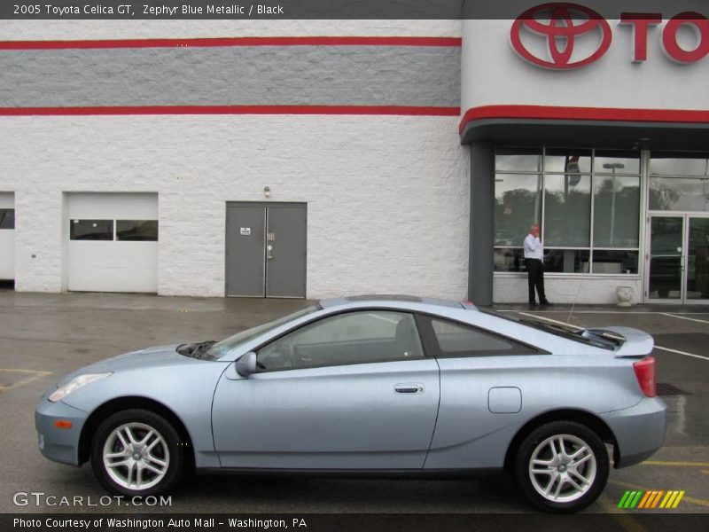 Zephyr Blue Metallic / Black 2005 Toyota Celica GT