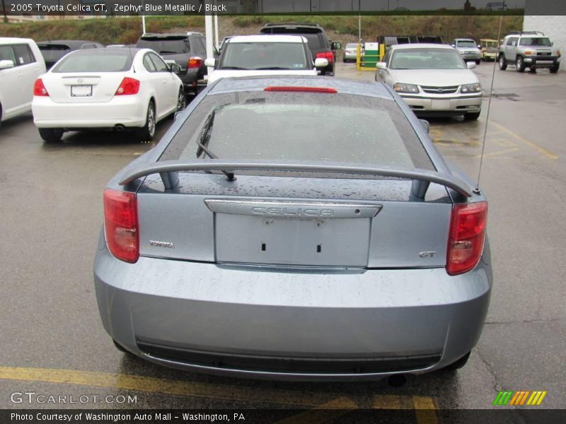 Zephyr Blue Metallic / Black 2005 Toyota Celica GT