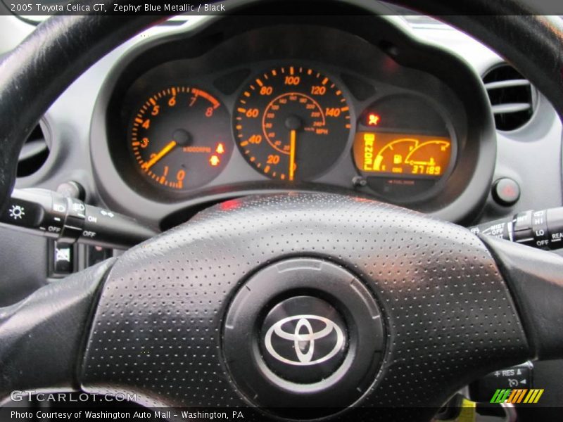 Zephyr Blue Metallic / Black 2005 Toyota Celica GT