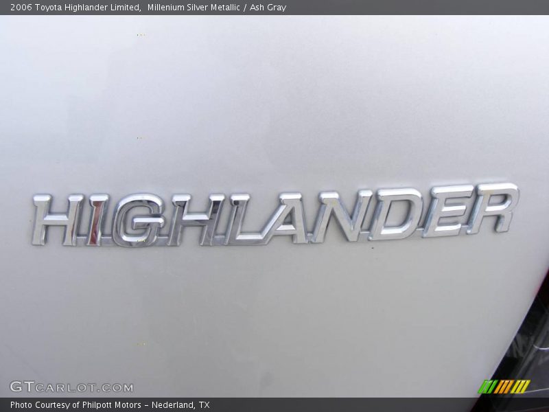 Millenium Silver Metallic / Ash Gray 2006 Toyota Highlander Limited