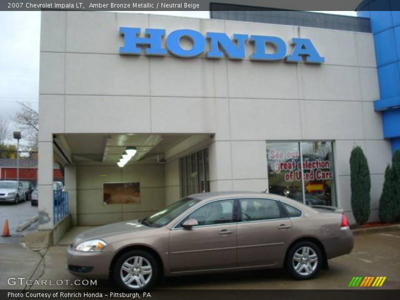 Amber Bronze Metallic / Neutral Beige 2007 Chevrolet Impala LT