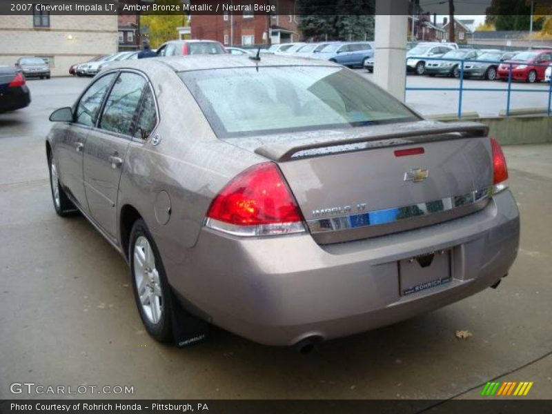 Amber Bronze Metallic / Neutral Beige 2007 Chevrolet Impala LT