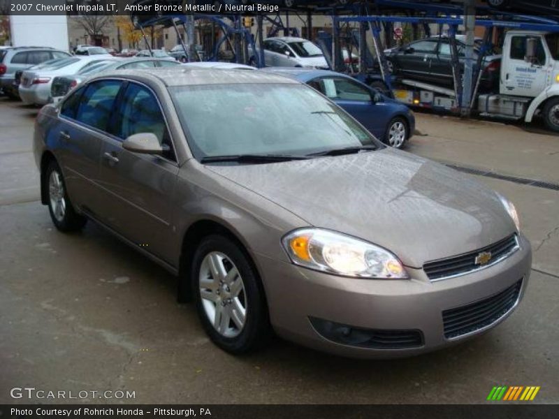 Amber Bronze Metallic / Neutral Beige 2007 Chevrolet Impala LT