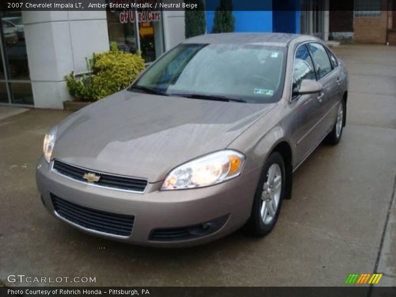 Amber Bronze Metallic / Neutral Beige 2007 Chevrolet Impala LT