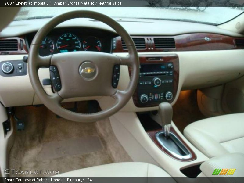 Amber Bronze Metallic / Neutral Beige 2007 Chevrolet Impala LT