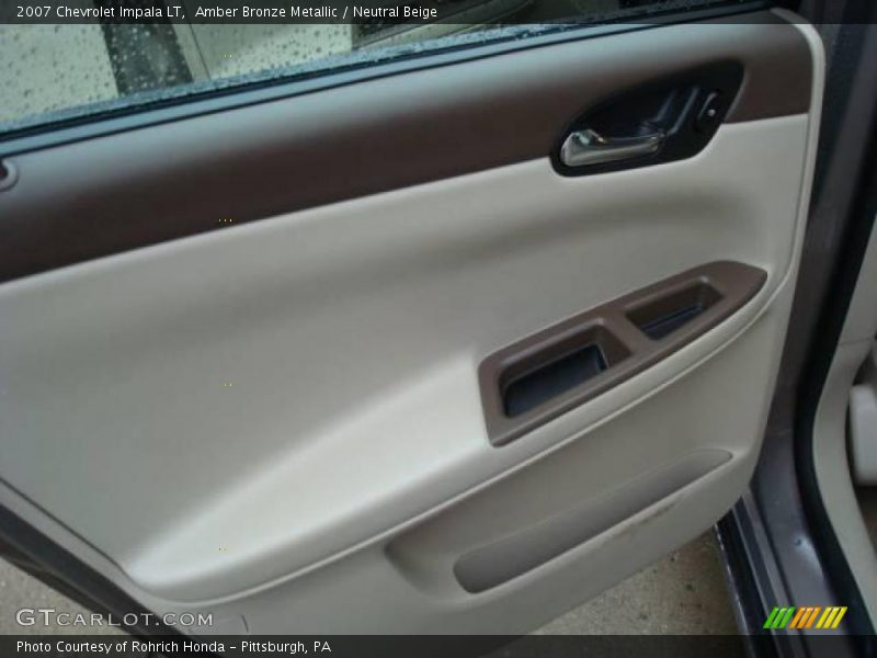 Amber Bronze Metallic / Neutral Beige 2007 Chevrolet Impala LT
