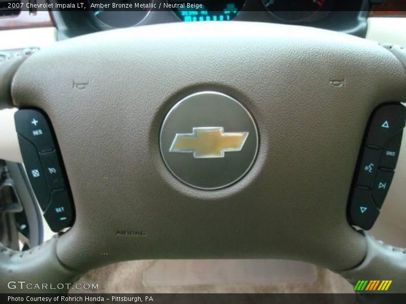 Amber Bronze Metallic / Neutral Beige 2007 Chevrolet Impala LT