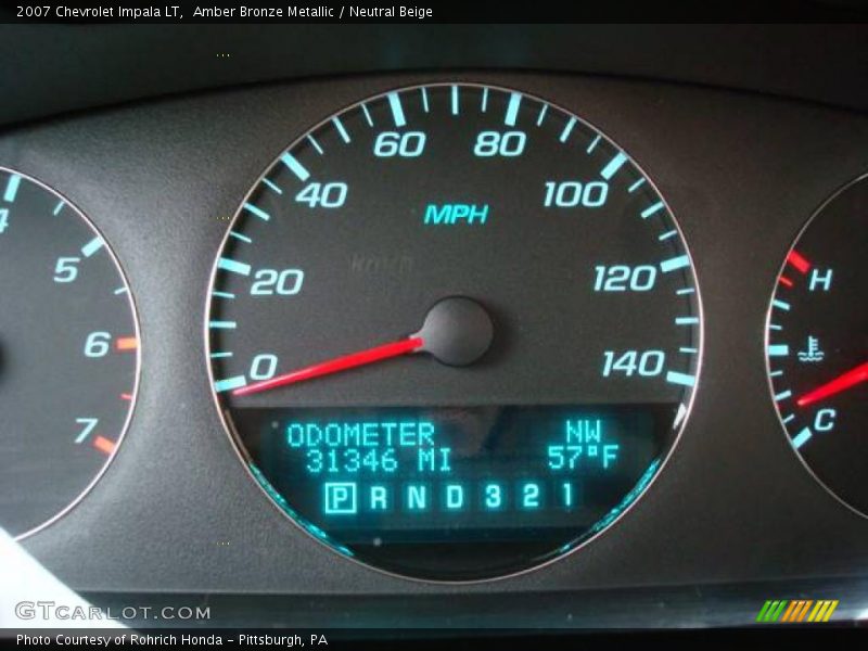 Amber Bronze Metallic / Neutral Beige 2007 Chevrolet Impala LT