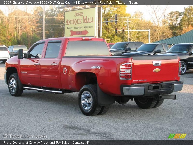 Victory Red / Light Titanium/Ebony 2007 Chevrolet Silverado 3500HD LT Crew Cab 4x4 Dually