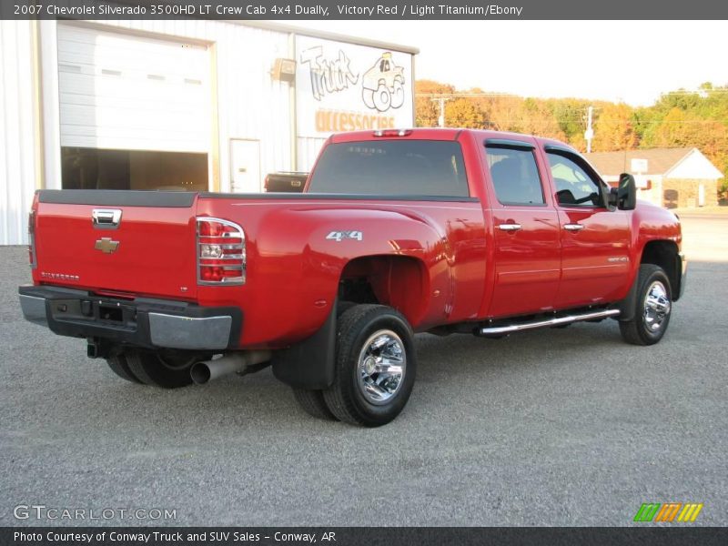 Victory Red / Light Titanium/Ebony 2007 Chevrolet Silverado 3500HD LT Crew Cab 4x4 Dually