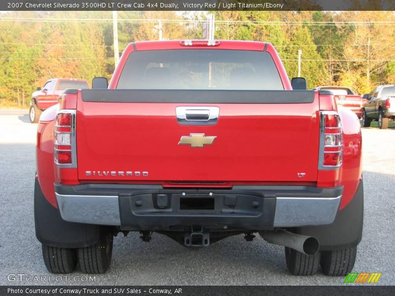 Victory Red / Light Titanium/Ebony 2007 Chevrolet Silverado 3500HD LT Crew Cab 4x4 Dually