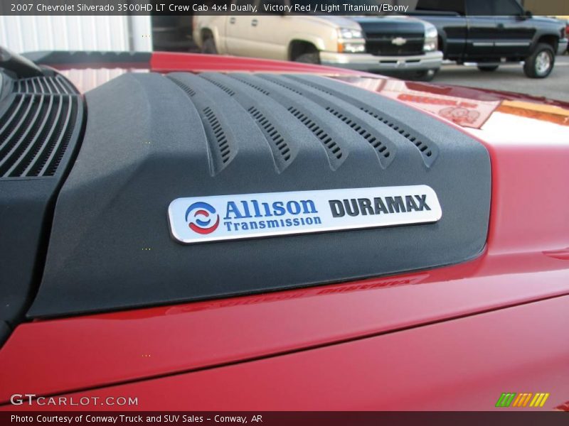 Victory Red / Light Titanium/Ebony 2007 Chevrolet Silverado 3500HD LT Crew Cab 4x4 Dually