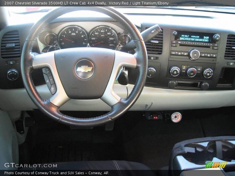 Victory Red / Light Titanium/Ebony 2007 Chevrolet Silverado 3500HD LT Crew Cab 4x4 Dually