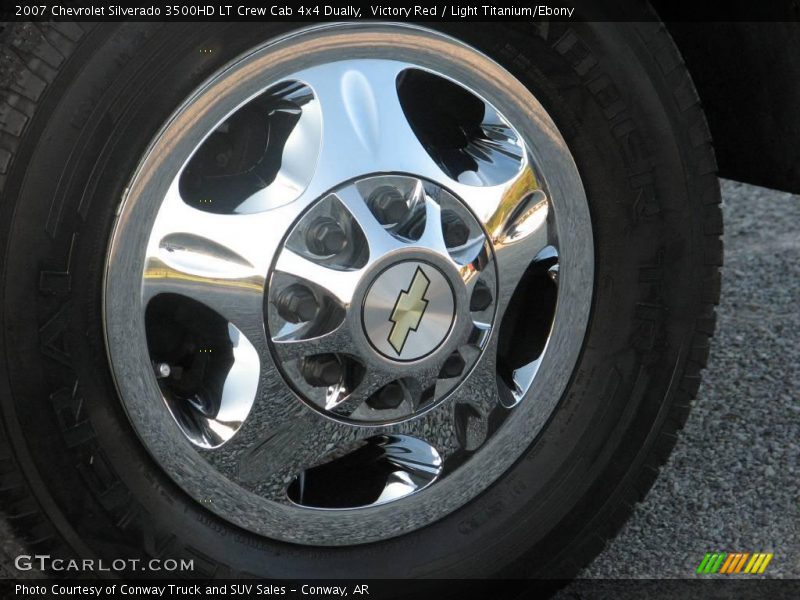 Victory Red / Light Titanium/Ebony 2007 Chevrolet Silverado 3500HD LT Crew Cab 4x4 Dually
