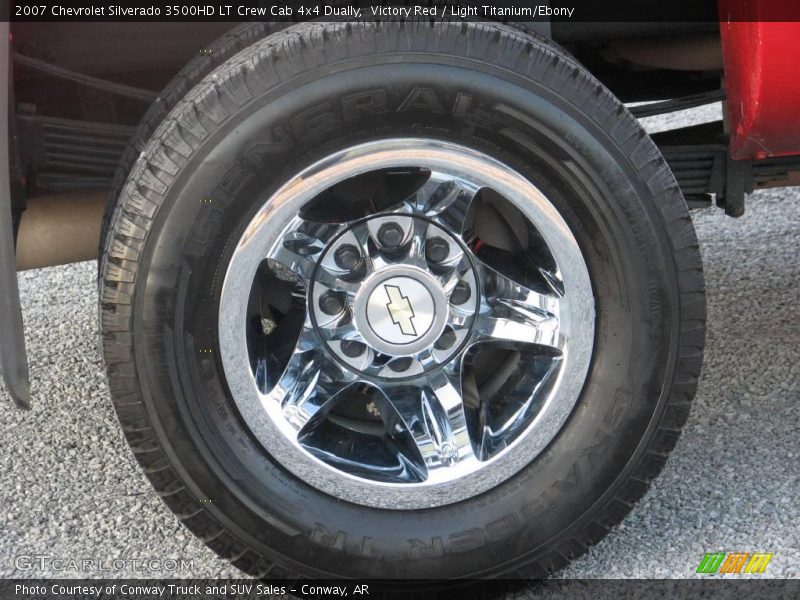 Victory Red / Light Titanium/Ebony 2007 Chevrolet Silverado 3500HD LT Crew Cab 4x4 Dually