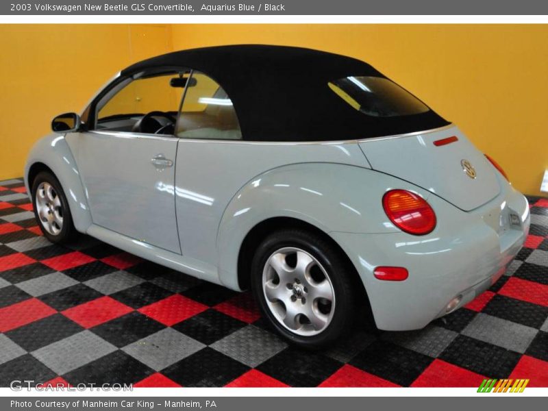 Aquarius Blue / Black 2003 Volkswagen New Beetle GLS Convertible