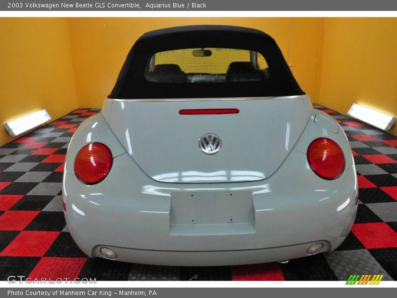 Aquarius Blue / Black 2003 Volkswagen New Beetle GLS Convertible