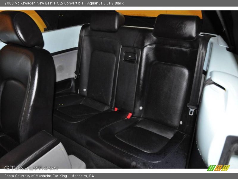 Aquarius Blue / Black 2003 Volkswagen New Beetle GLS Convertible
