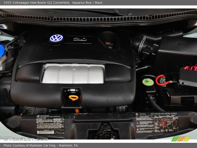 Aquarius Blue / Black 2003 Volkswagen New Beetle GLS Convertible