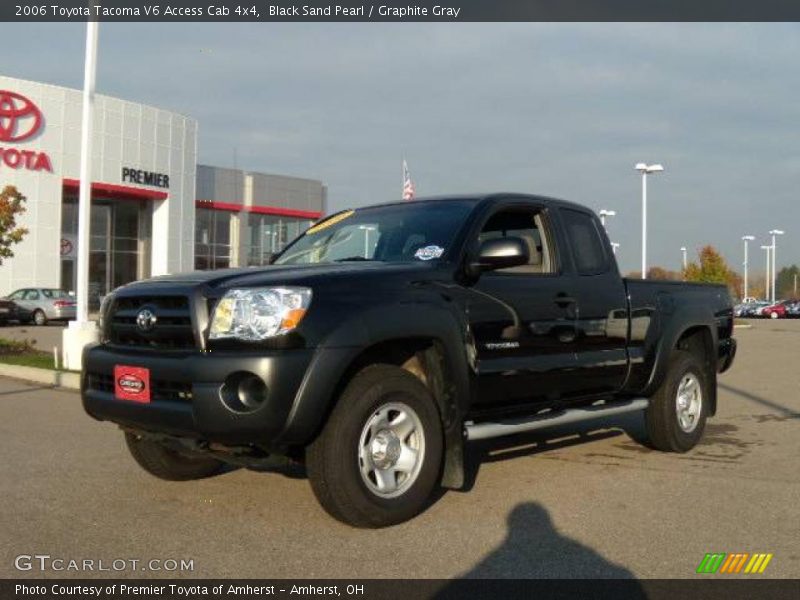 Black Sand Pearl / Graphite Gray 2006 Toyota Tacoma V6 Access Cab 4x4