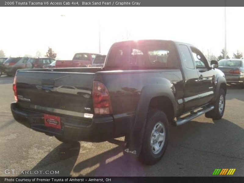 Black Sand Pearl / Graphite Gray 2006 Toyota Tacoma V6 Access Cab 4x4