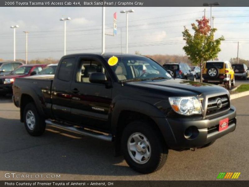 Black Sand Pearl / Graphite Gray 2006 Toyota Tacoma V6 Access Cab 4x4