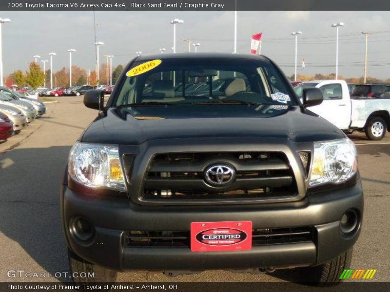 Black Sand Pearl / Graphite Gray 2006 Toyota Tacoma V6 Access Cab 4x4