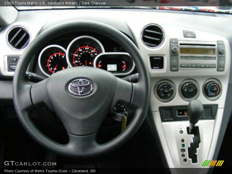 Sundance Metallic / Dark Charcoal 2009 Toyota Matrix 1.8