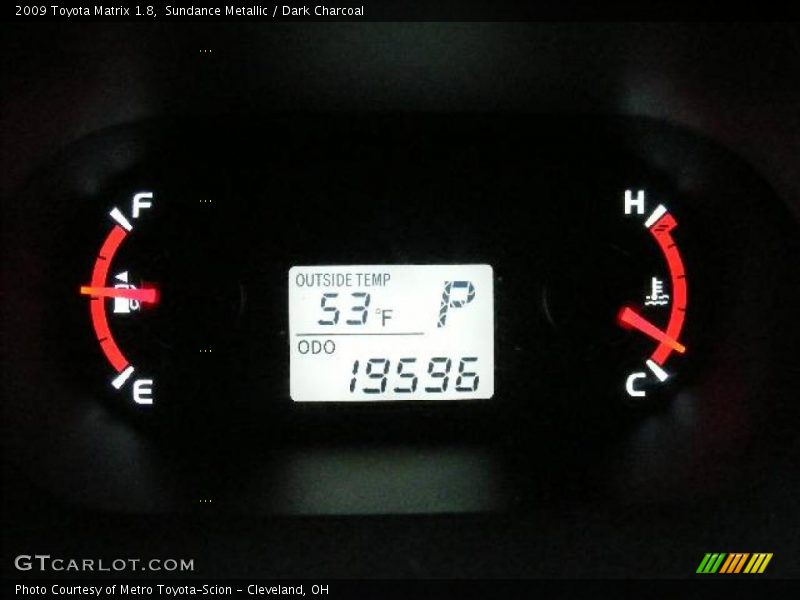 Sundance Metallic / Dark Charcoal 2009 Toyota Matrix 1.8