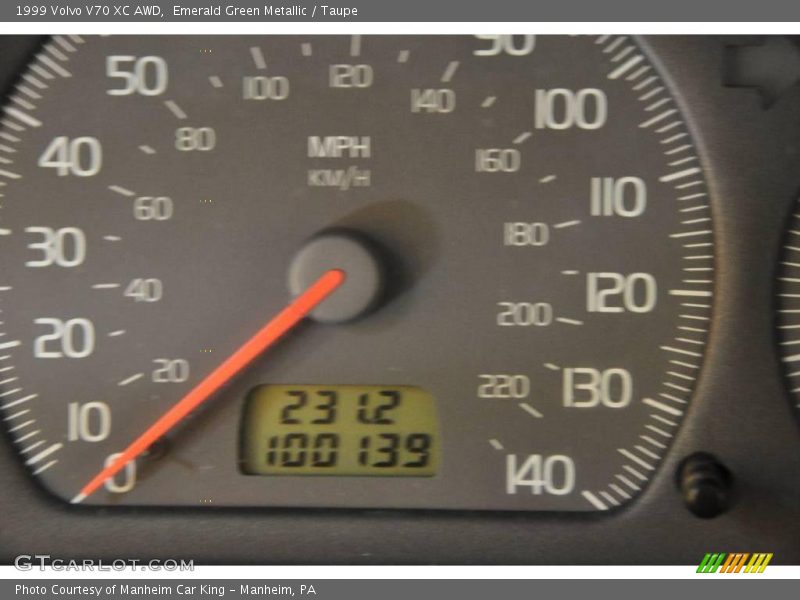 Emerald Green Metallic / Taupe 1999 Volvo V70 XC AWD