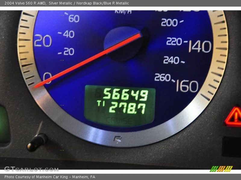 Silver Metallic / Nordkap Black/Blue R Metallic 2004 Volvo S60 R AWD