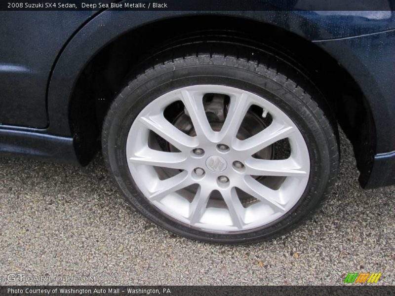 Deep Sea Blue Metallic / Black 2008 Suzuki SX4 Sedan