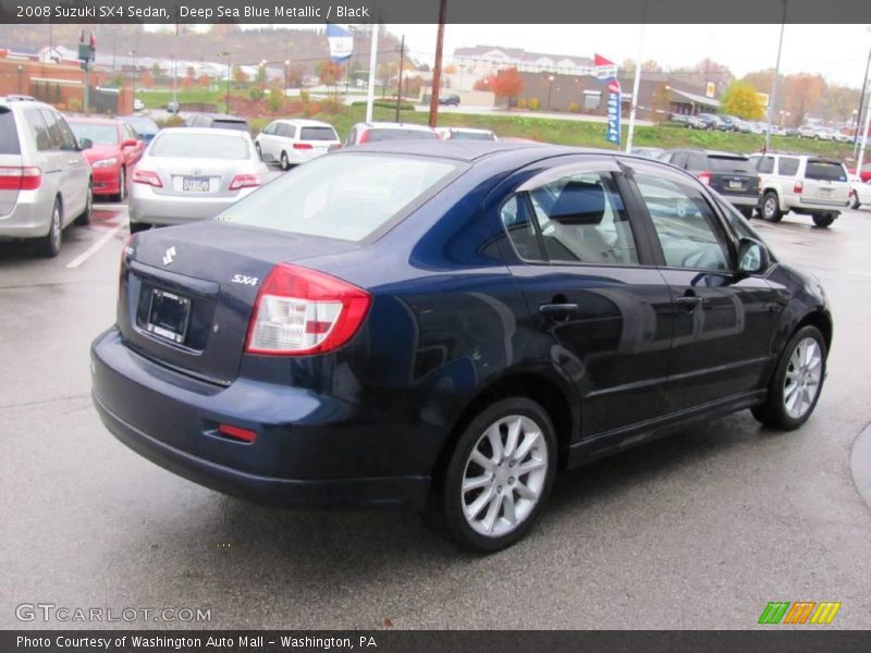 Deep Sea Blue Metallic / Black 2008 Suzuki SX4 Sedan