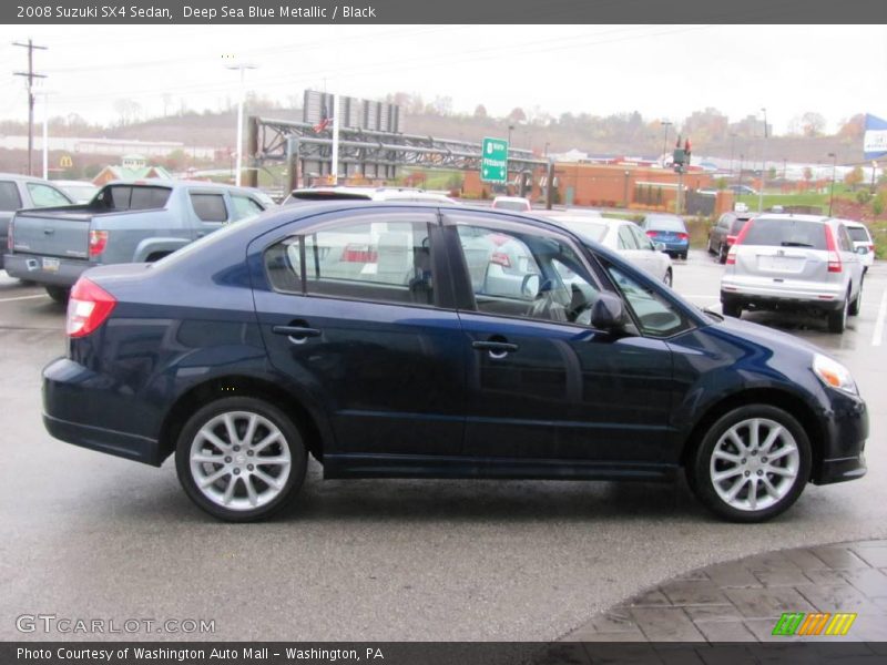 Deep Sea Blue Metallic / Black 2008 Suzuki SX4 Sedan