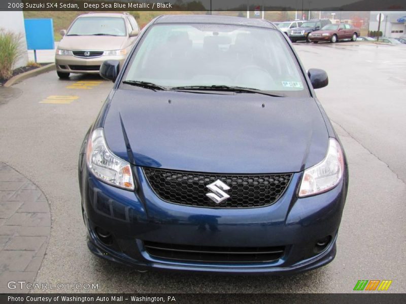 Deep Sea Blue Metallic / Black 2008 Suzuki SX4 Sedan