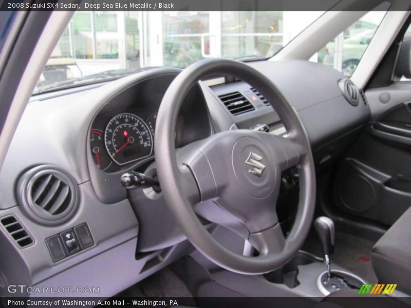 Deep Sea Blue Metallic / Black 2008 Suzuki SX4 Sedan