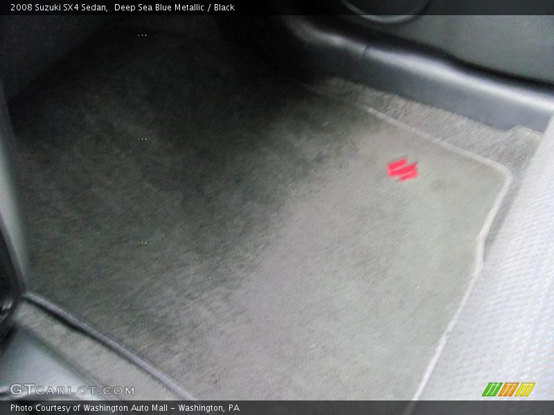 Deep Sea Blue Metallic / Black 2008 Suzuki SX4 Sedan