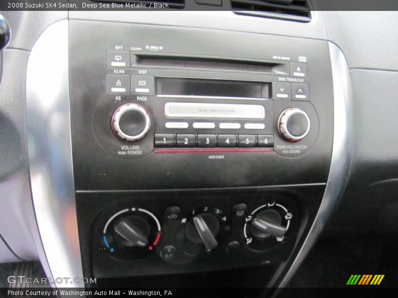 Deep Sea Blue Metallic / Black 2008 Suzuki SX4 Sedan