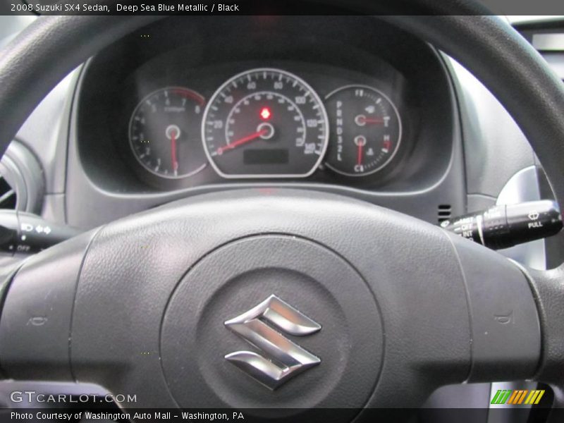 Deep Sea Blue Metallic / Black 2008 Suzuki SX4 Sedan