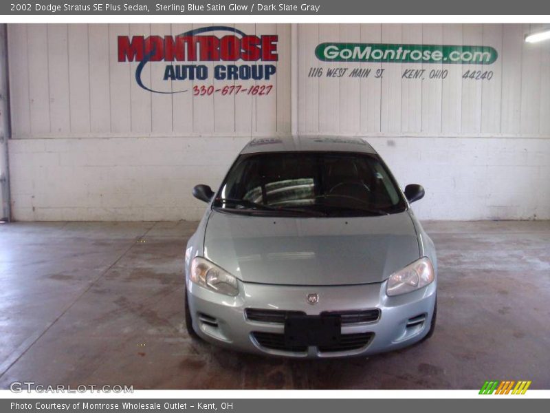 Sterling Blue Satin Glow / Dark Slate Gray 2002 Dodge Stratus SE Plus Sedan